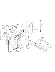 Cabinet parts for Bosch Dishwasher SHX68R56UC/63 from AppliancePartsPros.com