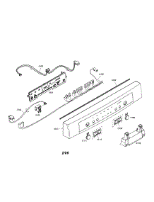 Fascia Panel  /  Control Module parts for Bosch Dishwasher SHE4AM12UC/01 from AppliancePartsPros.com