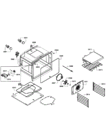 Oven Upper parts for Bosch Wall Oven HBN5650UC/06 from AppliancePartsPros.com