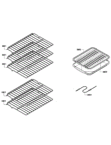 Shelfs parts for Bosch Wall Oven HBN5650UC/06 from AppliancePartsPros.com