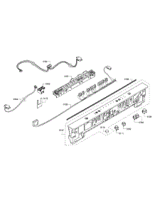 Control Panel parts for Bosch Dishwasher SHX3AR76UC/13 from AppliancePartsPros.com