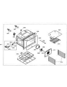Oven Upper parts for Bosch Wall Oven HBN5650UC/01 from AppliancePartsPros.com