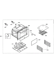 Oven Lower parts for Bosch Wall Oven HBN5650UC/01 from AppliancePartsPros.com