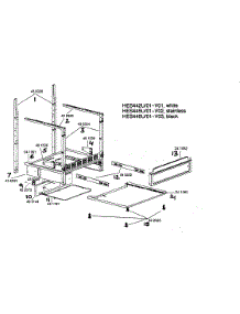 Support Assembly parts for Bosch Range HES445U/01 from AppliancePartsPros.com
