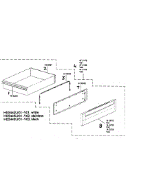 Warming Drawer Assembly parts for Bosch Range HES445U/01 from AppliancePartsPros.com