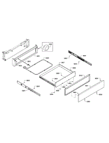 Drawer parts for Bosch Range HGI8054UC/01 from AppliancePartsPros.com