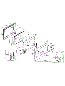 Door parts for Bosch Range HGI8054UC/01 from AppliancePartsPros.com