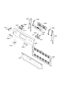 Control Panel parts for Bosch Range HES3053U/10 from AppliancePartsPros.com