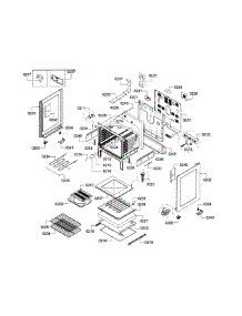 Cavity & Frame parts for Bosch Range HES3053U/10 from AppliancePartsPros.com