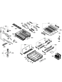 Baskets Assembly parts for Bosch Dishwasher SHV68E13UC/18 from AppliancePartsPros.com