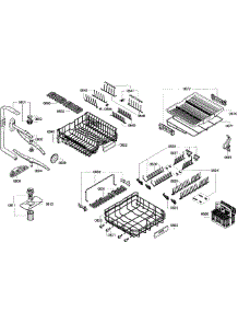 Baskets Assembly parts for Bosch Dishwasher SHV68E13UC/29 from AppliancePartsPros.com