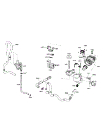 Sump  /  Pump  /  Heater parts for Bosch Dishwasher SHE4AM12UC/01 from AppliancePartsPros.com