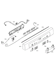 Control Assembly parts for Bosch Dishwasher SHE5AM02UC/01 from AppliancePartsPros.com