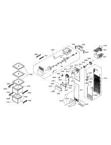 Freezer Section parts for Bosch Refrigerator B20CS80SNB/01 from AppliancePartsPros.com