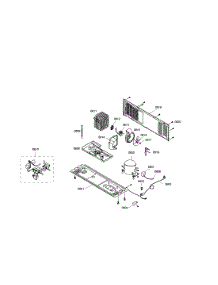 Compressor  /  Condenser parts for Bosch Refrigerator B20CS80SNB/01 from AppliancePartsPros.com