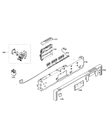 Front Panel parts for Bosch Dishwasher SHV46C13UC/21 from AppliancePartsPros.com