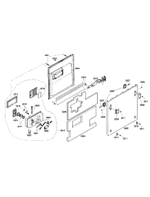 Door Panel parts for Bosch Dishwasher SHV46C13UC/21 from AppliancePartsPros.com