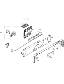Control Panel parts for Bosch Dishwasher SHV46C13UC/38 from AppliancePartsPros.com