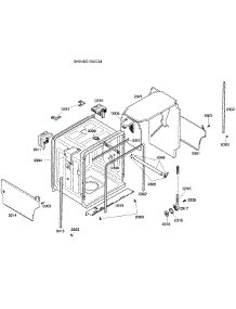Cabinet Assembly parts for Bosch Dishwasher SHV46C13UC/38 from AppliancePartsPros.com