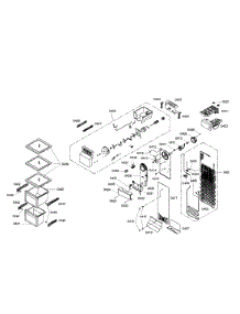 Evaporator  /  Icemaker parts for Bosch Refrigerator B20CS50SNB/01 from AppliancePartsPros.com
