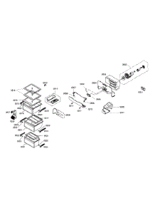 Fan  /  Drawers parts for Bosch Refrigerator B20CS50SNB/01 from AppliancePartsPros.com