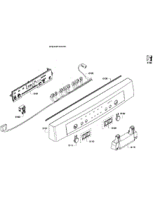 Control Panel parts for Bosch Dishwasher SHE4AM12UC/03 from AppliancePartsPros.com