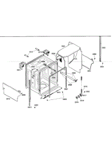 Cabinet Parts parts for Bosch Dishwasher SHE45M06UC/48 from AppliancePartsPros.com