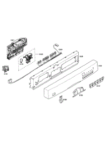 Control Panel parts for Bosch Dishwasher SHE45M02UC/48 from AppliancePartsPros.com