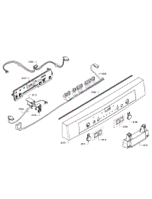 Control Panel parts for Bosch Dishwasher SHE3AR72UC/12 from AppliancePartsPros.com