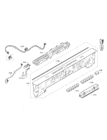 Control Panel parts for Bosch Dishwasher SHP65T55UC/02 from AppliancePartsPros.com