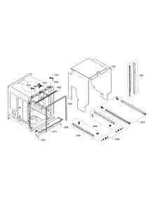 Frame & Cavity parts for Bosch Dishwasher SHP65T55UC/02 from AppliancePartsPros.com