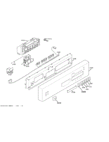 Control Panel parts for Bosch Dishwasher SHU5302UC/14 from AppliancePartsPros.com