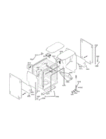 Frame & Cavity parts for Bosch Dishwasher SHU5302UC/14 from AppliancePartsPros.com