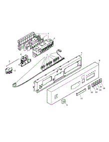 Control Panel parts for Bosch Dishwasher SHU5302UC/10 from AppliancePartsPros.com