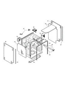 Frame & Cavity parts for Bosch Dishwasher SHU5302UC/10 from AppliancePartsPros.com