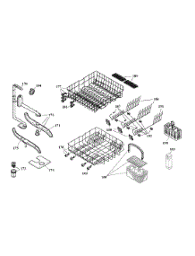 Rack Assembly parts for Bosch Dishwasher SHU5302UC/10 from AppliancePartsPros.com