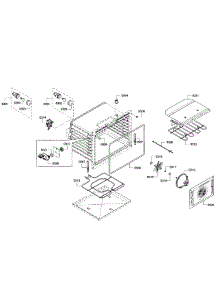 Cavity parts for Bosch Range HEIP054U/01 from AppliancePartsPros.com