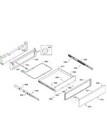 Drawer Assembly parts for Bosch Range HEIP054U/01 from AppliancePartsPros.com