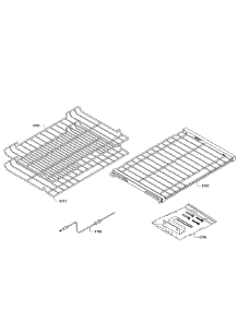 Rack Assembly parts for Bosch Range HEIP054U/01 from AppliancePartsPros.com