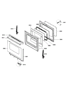 Door Assembly parts for Bosch Range HGS3023UC/01 from AppliancePartsPros.com