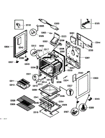 Cabinet Assembly parts for Bosch Range HGS3053UC/01 from AppliancePartsPros.com