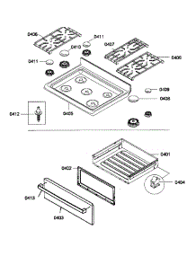 Top  /  Drawer parts for Bosch Range HGS3053UC/01 from AppliancePartsPros.com