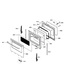 Door Assembly parts for Bosch Range HGS3053UC/01 from AppliancePartsPros.com