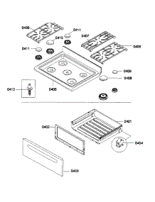 Top  /  Drawer parts for Bosch Range HGS3063UC/01 from AppliancePartsPros.com
