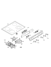 Cooktop parts for Bosch Range HEI7052U/01 from AppliancePartsPros.com