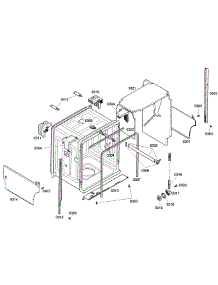 Cabinet Assembly parts for Bosch Dishwasher SHV46C13UC/46 from AppliancePartsPros.com
