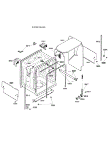 Cabinet Assembly parts for Bosch Dishwasher SHV46C13UC/26 from AppliancePartsPros.com