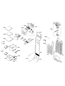 Freezer Assembly parts for Bosch Refrigerator B22CS50SNS/04 from AppliancePartsPros.com