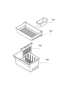 Container parts for Bosch Refrigerator B26FT70SNS/02 from AppliancePartsPros.com