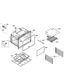 Oven Lower parts for Bosch Wall Oven HBL3560UC/04 from AppliancePartsPros.com